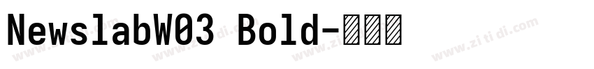 NewslabW03 Bold字体转换